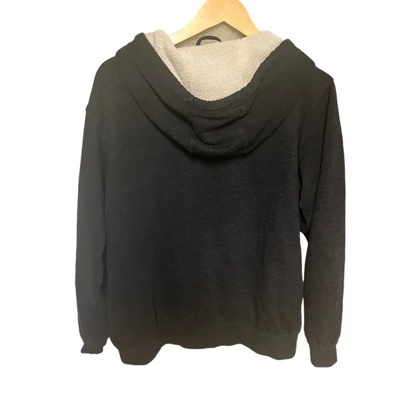 Exist Door County, WI fleece lined full zip sweatshirt size‎ large - dark gray - Picture 2 of 6